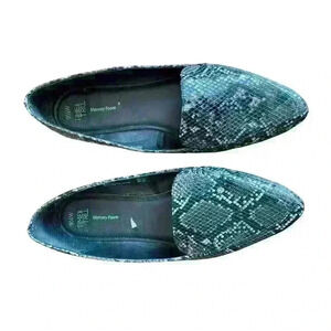 Time and Tru Snake Animal Print Feather Flats, size 9 1/2 Wide